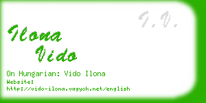 ilona vido business card